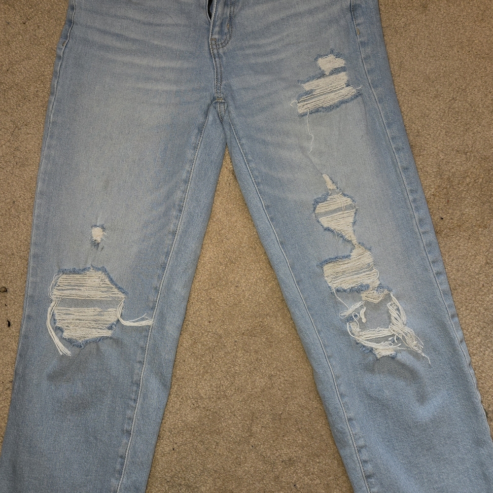 Distressed Light Blue Women's Jeans